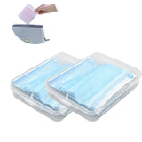 Face Storage Box, Portable Storage Clip, [2Pack]Convenient To Carry Out, For Repeated Use Storage Clip-for School, Office, Portable Plastic Storage Box (Medium)