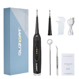 Electric Dental Calculus Remover, OUZIGRT Tartar Scraper for Teeth Calculus Smoke Stain Remover with LED Light 2 Cleaning Heads Tartar Remover Dental Tools (Newest Version)