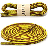 DELELE 2 Pair Rugged Wear Boot Laces Outdoor Hiking Shoelaces Round Rope