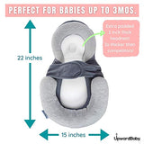 UpwardBaby Thick Baby Lounger Pillow for Newborn - Adjustable Dock A Tot Baby Nest