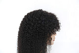 Brazilian Kinky Curly Wig with Bangs 22 Inch Human Hair Wigs 100% Virgin Curly Hair Wigs 150% Density Glueless None Lace Front Wigs for Black Women Natural Color