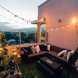 Outdoor String Lights 25 Feet G40 Globe Patio Lights with 26 Edison Glass Bulbs(1 Spare)