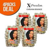 Outre Synthetic Hair Crochet Braids X-Pression Braid Cuevana Bounce (4-Pack, 4)