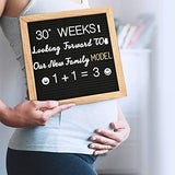 Felt Letter Board with Letters, 10x10 inch Changeable Letter Boards + Pre Cut & Sorted