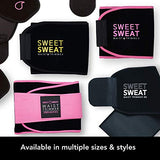 Sports Research Sweet Sweat Premium Waist Trimmer for Men & Women Black/Pink