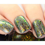 ILNP Brilliance - Pale Gold, Pinkish Bronze, Light Green Ultra Chrome Color Shifting Flakie Nail Polish