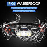 Headlamp Rechargeable, LHKNL 1100 Lumen Super Bright Motion Sensor Head Lamp