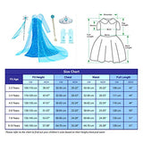 Luxury Princess Dress Costumes with Shining Long Cape Girls Birthday Party 2T 3T