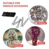 U Shaped Hair Pins, IKOCO 80pcs of Bun Hair Pins for Women Girls with Storage Box