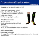 5 Pairs Copper Compression Socks for Men & Women 20-30 mmHg