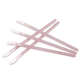 300PCS Glitter Crystal Lip Brush, Disposable Lip Brushes Lip Gloss Applicators Lipstick Gloss Wands Applicator Perfect Makeup Tool Kits (Pink)