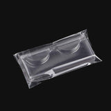 Healthcom 50 Pcs Clear Empty False Eyelash Storage Box Eyelash Packaging Box Plastic Eyelash Tray with Lid Mink Eye Lash Box Holder Bulk Eyelash Case Cosmetic Container Care Storage Organizer,Clear