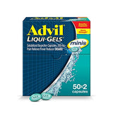 Advil Liqui-Gels Minis- 200mg Ibuprofen, Pain Reliever/Fever Reducer, 100 Count