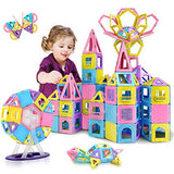 HOMOFY 88pcs Castle Magnetic Blocks - Learning & Development Magnetic Tiles Building Blocks