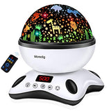 Moredig Night Light Projector Remote Control and Timer Design Projection lamp