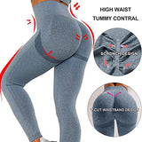 PENIOCA Scrunch Butt Lifting Seamless Leggings for Women High Waist Tummy