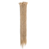 20" Dreadlock Extension Ombre For Hip-Hop Synthetic Heat Resistant Faux Locs Dread Reggae Extension Twist Braiding Faux Locs Crochet For Man Women (10strands/2packs,ash blonde)