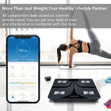ABYON Bluetooth Smart Bathroom Scales for Body Weight Digital Body Fat Scale