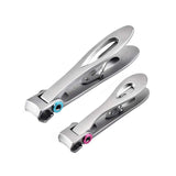 Nail Clipper Set,15mm Wide Jaw Opening Sharp Fingernail Clippers Toenail Clippers Nail Clippers for Thick Toenails or Tough Fingernails,Good Gift for Men and Women, Seniors,Stainless Steel 2Pcs