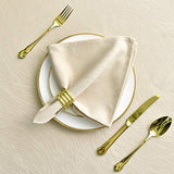 maxmill Jacquard Cloth Napkin 20 x 20 Inch Swirl Pattern Solid Washable Polyester
