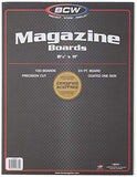 BCW-BBMAG - Magazine Size Backing Boards - White - (100 Boards)