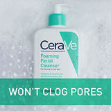 CeraVe Foaming Facial Cleanser | Makeup Remover and Daily Face Wash