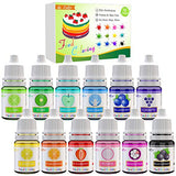 Food Coloring - 12 Color Vibrant Cake Food Coloring Set for Baking, Decorating