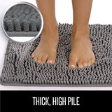 Gorilla Grip Original Luxury Chenille Bathroom Rug Mat, 17x24, Extra Soft and Absorbent