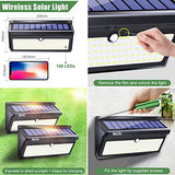 BAXIA TECHNOLOGY Solar Lights Outdoor, Wireless 100 LED Solar Motion Sensor Lights