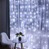 Honche Led Curtain String Lights USB with Remote for Bedroom Wedding (304L CW (Plug))