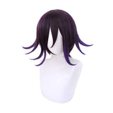 KONNIQIWA Anime Cosplay Wig Short Gradient Purple Heat Resistant Synthetic Hair Halloween Party Wigs