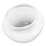 Beauticom Frosted Container Jars with Inner Liner and Lid for Scrubs, Oils, Salves, Creams, Lotions, Makeup Cosmetics, Nail Accessories, Beauty Aids - BPA Free (10G (24 Pieces), White)