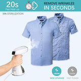 Steamer for Clothes,Fast heating smart Garment steamer with LCD screen.Two ironing modes