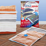 Spacesaver Premium Vacuum Storage Bags. 80% More Storage! Hand-Pump