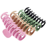 TOCESS Big Hair Claw Clips 4 Inch Nonslip Large Claw Clip for Women and Girls