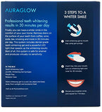 AuraGlow Teeth Whitening Kit, LED Light, 35% Carbamide Peroxide, (2) 5ml Gel Syringes