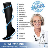 CHARMKING Compression Socks for Women & Men Circulation (3 Pairs) 15-20 mmHg