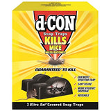 d-CON Reusable Ultra Set Covered Mouse Snap Trap, 2 Traps