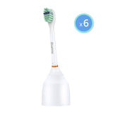 Brushmo Compact Premium Replacement Toothbrush Heads Compatible with Sonicare e-Series HX7012, 6 Pack