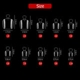 500pcs Foot False Nails Full Cover Coffin Acrylic Style Artificial Fake Nail Art Tips UV Gel Beauty Tools(Clear)