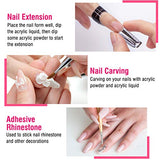 Acrylic Nail Kit Acrylic Powder and Liquid Set, Professional Monomer Liquid Set