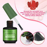 2Pcs Magic Nail Polish Remover, Removes Soak Off Gel Polish Easily & Quickly, Professional Non-Irritating Nail Polish Remover