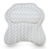 Luxurious Bath Pillow for Women & Men :: Ergonomic Bathtub Cushion for Neck, Head