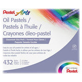 Pentel Arts Oil Pastels, 432 Piece Classroom Size Pack (PHN-12CP), Assorted