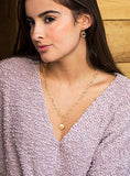 18k Gold Chunky Chain Necklace for Women Harmony Ball Pendant Toggle Clasp