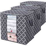 WISELIFE Storage Bags 100L 3-Pack Large Blanket Clothes Organization and Storage