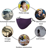 5 Pack Protective Covers with Carbon Filters,Washable Reusable Cloth Cotton Blend