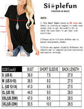 Womens Casual V Neck Tops Short Sleeve Loose Twist Knot T Shirt Tunics Black S