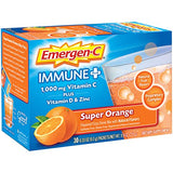 Emergen-C Immune+ 1000mg Vitamin C Powder, with Vitamin D, Zinc, Antioxidants