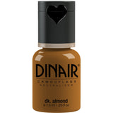 Dinair Airbrush Makeup Foundation | Dark Almond 0.25 oz | Camouflage Neutralizer - Covers Scars, Acne, Tattoos, Vitiligo, Under Eye circles, Sun Spots